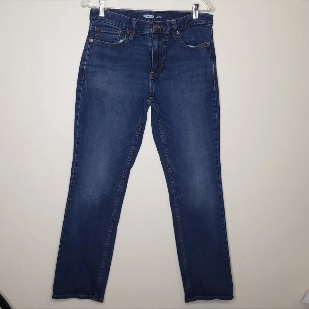 Old Navy| Straight Built in Flex Blue Jeans - Picture 1 of 5